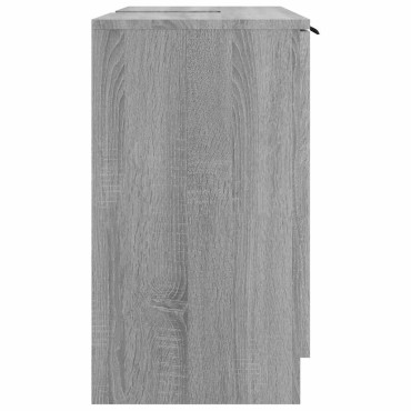 vidaXL Ντουλάπι Μπάνιου Γκρι sonoma 64,5x33,5x59cm Επεξεργασμένο Ξύλο 1 τεμ.