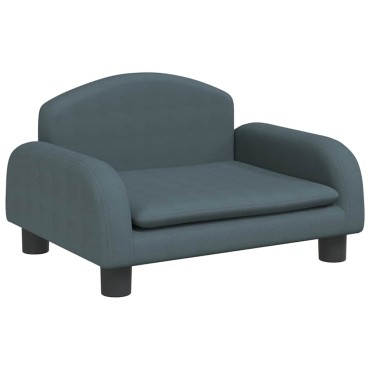 vidaXL Καναπές Παιδικός Σκούρο Γκρι 50x40x30cm από Ύφασμα 1 τεμ.