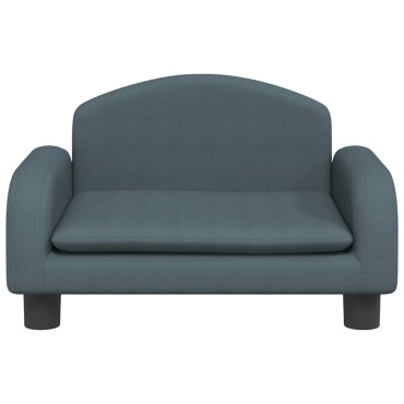 vidaXL Καναπές Παιδικός Σκούρο Γκρι 50x40x30cm από Ύφασμα 1 τεμ.