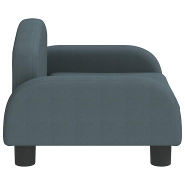 vidaXL Καναπές Παιδικός Σκούρο Γκρι 50x40x30cm από Ύφασμα 1 τεμ.