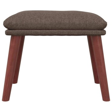 vidaXL Πολυθρόνα Relax Taupe Υφασμάτινη με Υποπόδιο 70x77x94cm 1 τεμ.