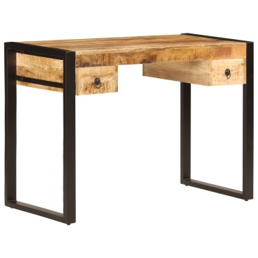 vidaXL Γραφείο με 2 Συρτάρια 110x50x77cm από Μασίφ Ξύλο Μάνγκο 1 τεμ.