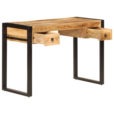 vidaXL Γραφείο με 2 Συρτάρια 110x50x77cm από Μασίφ Ξύλο Μάνγκο 1 τεμ.