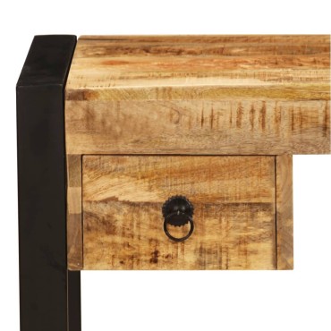 vidaXL Γραφείο με 2 Συρτάρια 110x50x77cm από Μασίφ Ξύλο Μάνγκο 1 τεμ.