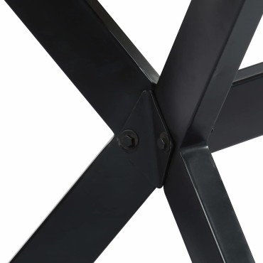 vidaXL Τραπεζαρία Λευκή 120x60x75cm από Μασίφ Ξύλο Μάνγκο 1 τεμ.