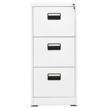 vidaXL Αρχειοθήκη Λευκή 46x62x102,5cm από Ατσάλι 1 τεμ.