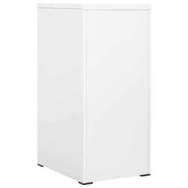 vidaXL Αρχειοθήκη Λευκή 46x62x102,5cm από Ατσάλι 1 τεμ.