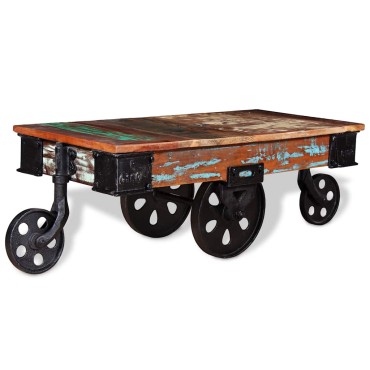 vidaXL Τραπεζάκι Σαλονιού 90x45x35cm από Ανακυκλωμένο Ξύλο 1 τεμ.