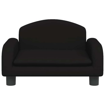 vidaXL Καναπές Παιδικός Μαύρο 50x40x30cm από Ύφασμα 1 τεμ.