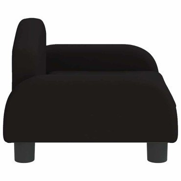 vidaXL Καναπές Παιδικός Μαύρο 50x40x30cm από Ύφασμα 1 τεμ.