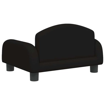 vidaXL Καναπές Παιδικός Μαύρο 50x40x30cm από Ύφασμα 1 τεμ.