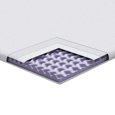 vidaXL Στρώμα επικάλυψης Λευκό 70 x 200 cm Υφασμα Jacquard