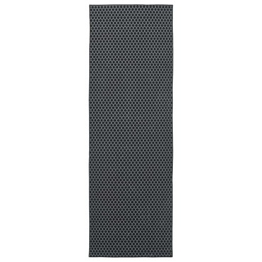 vidaXL Χαλί Runner ORIZ 1150 gsm Μαύρο δίχτυ σχέδιο