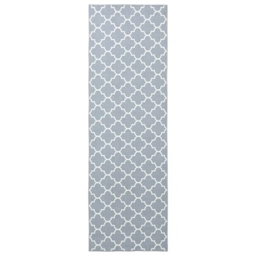 vidaXL Χαλί Runner ORIZ 1150 gsm Γκρι και Λευκό