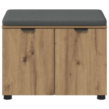 vidaXL Παγκάκι Χαλωρίου Τεχνίτικη Δρυς 60x38x46 εκ 1 τεμ.
