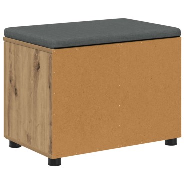 vidaXL Παγκάκι Χαλωρίου Τεχνίτικη Δρυς 60x38x46 εκ 1 τεμ.