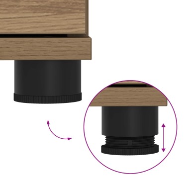vidaXL Πάγκος Παπουτσιών με Μαξιλάρι Artisan Δρυς 100x38x46 εκ 1 τεμ.