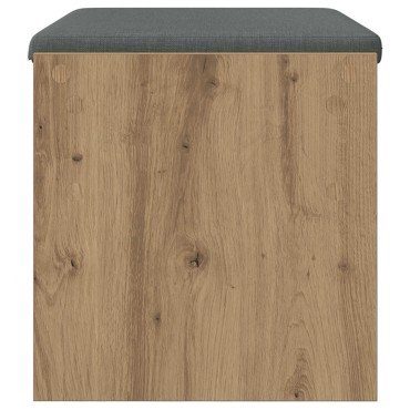 vidaXL Πάγκος Παπουτσιών με Μαξιλάρι Artisan Δρυς 63x38x40 εκ 1 τεμ.