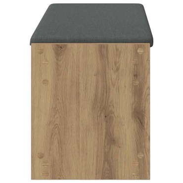 vidaXL Πάγκος Παπουτσιών με Μαξιλάρι Artisan Δρυς 103x38x45 εκ 1 τεμ.