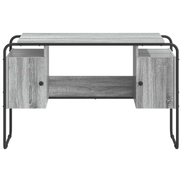 vidaXL Γραφείο με αποθηκευτικό χώρο Γκρι Sonoma 120x50,5x75,5cm 1 τεμ.