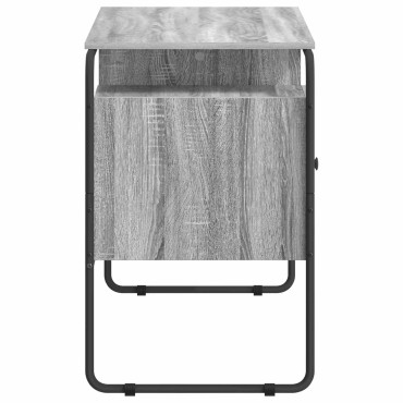 vidaXL Γραφείο με αποθηκευτικό χώρο Γκρι Sonoma 120x50,5x75,5cm 1 τεμ.