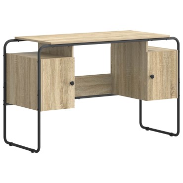 vidaXL Γραφείο με αποθηκευτικό χώρο Sonoma Δρυς 120x50,5x75,5cm 1 τεμ.
