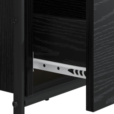 vidaXL Γραφείο με αποθηκευτικό χώρο Μαύρη Δρυς 120x50x75cm 1 τεμ.