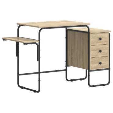 vidaXL Γραφείο με αποθηκευτικό χώρο Sonoma Δρυς 120x50x75cm 1 τεμ.