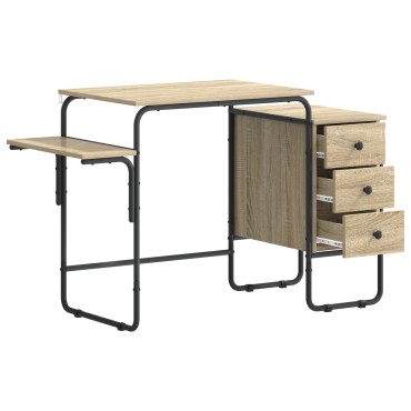 vidaXL Γραφείο με αποθηκευτικό χώρο Sonoma Δρυς 120x50x75cm 1 τεμ.