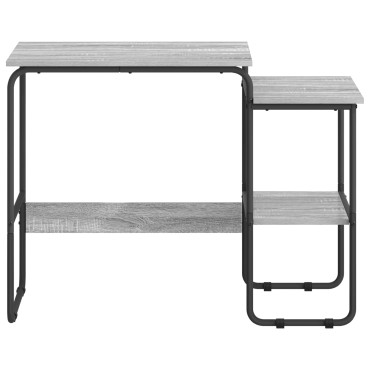 vidaXL Γραφείο με αποθηκευτικό χώρο Γκρι Sonoma 100x50x75cm 1 τεμ.