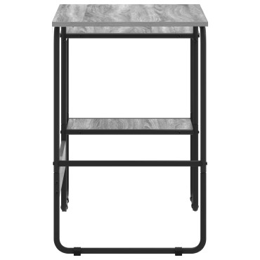 vidaXL Γραφείο με αποθηκευτικό χώρο Γκρι Sonoma 100x50x75cm 1 τεμ.