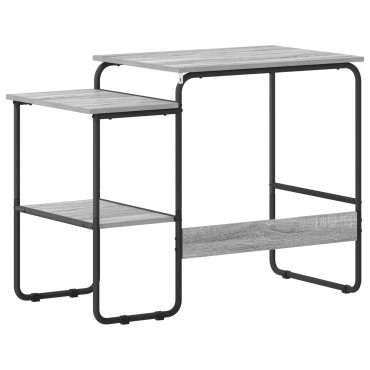 vidaXL Γραφείο με αποθηκευτικό χώρο Γκρι Sonoma 100x50x75cm 1 τεμ.