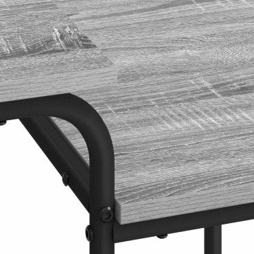 vidaXL Γραφείο με αποθηκευτικό χώρο Γκρι Sonoma 100x50x75cm 1 τεμ.