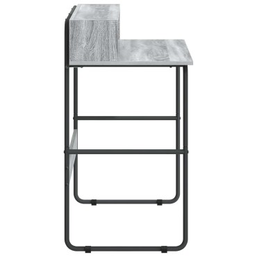 vidaXL Γραφείο με αποθηκευτικό χώρο Γκρι Sonoma 100x50x91cm 1 τεμ.