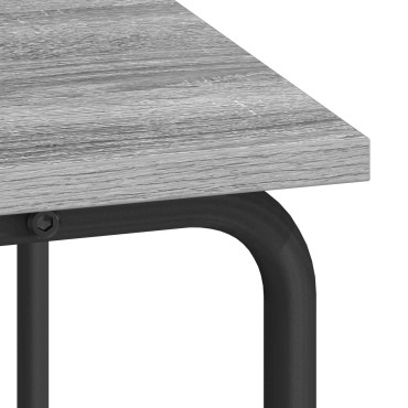 vidaXL Γραφείο με αποθηκευτικό χώρο Γκρι Sonoma 100x50x91cm 1 τεμ.