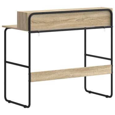 vidaXL Γραφείο με αποθηκευτικό χώρο Sonoma Δρυς 100x50x91cm 1 τεμ.