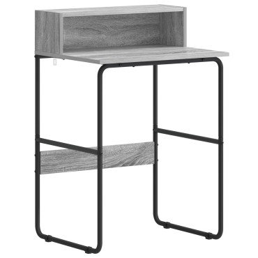 vidaXL Γραφείο με αποθηκευτικό χώρο Γκρι Sonoma 60x50x91cm 1 τεμ.