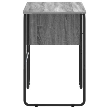 vidaXL Γραφείο με αποθηκευτικό χώρο Γκρι Sonoma 100x50x75cm 1 τεμ.