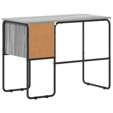 vidaXL Γραφείο με αποθηκευτικό χώρο Γκρι Sonoma 100x50x75cm 1 τεμ.