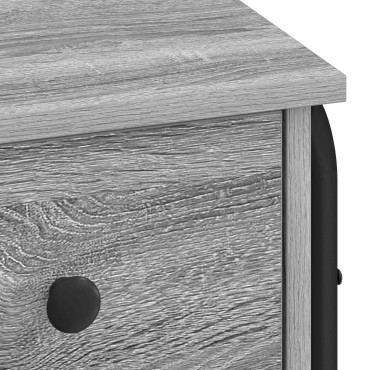 vidaXL Γραφείο με αποθηκευτικό χώρο Γκρι Sonoma 100x50x75cm 1 τεμ.