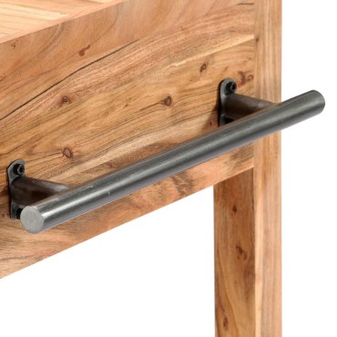 vidaXL Τρόλεϊ Κουζίνας 58x58x89cm από Μασίφ Ξύλο Ακακίας 1 τεμ.