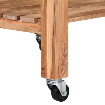 vidaXL Τρόλεϊ Κουζίνας 58x58x89cm από Μασίφ Ξύλο Ακακίας 1 τεμ.