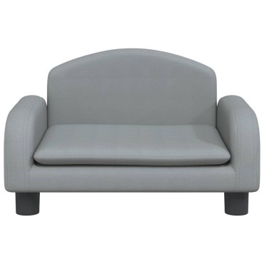 vidaXL Καναπές Παιδικός Ανοιχτό Γκρι 50x40x30cm από Ύφασμα 1 τεμ.