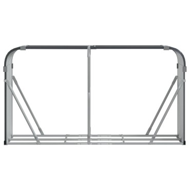 vidaXL Ξυλοθήκη Ανθρακί 180x45x100 εκ. από Γαλβανισμένο Ατσάλι
