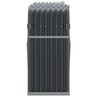 vidaXL Ξυλοθήκη Ανθρακί 180x45x100 εκ. από Γαλβανισμένο Ατσάλι