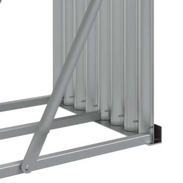 vidaXL Ξυλοθήκη Ανθρακί 180x45x100 εκ. από Γαλβανισμένο Ατσάλι