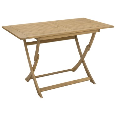 vidaXL Τραπέζι Κήπου Πτυσσόμενο 120x70x75cm Μασίφ Ξύλο Ακακίας 1 τεμ.
