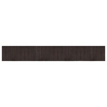 vidaXL Χαλί Ορθογώνιο Σκούρο Καφέ 60x400cm Μπαμπού
