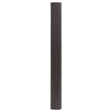 vidaXL Χαλί Ορθογώνιο Σκούρο Καφέ 60x400cm Μπαμπού