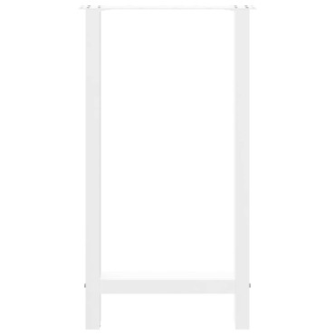 vidaXL Πόδια Τραπεζιού Μπαρ 2 τεμ. Λευκά 40x(90-91)cm Ατσάλι